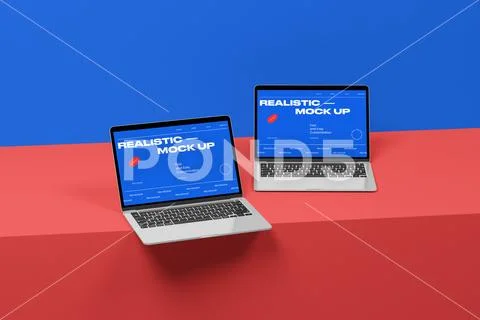 Modern Laptop Display Mockup PSD Template