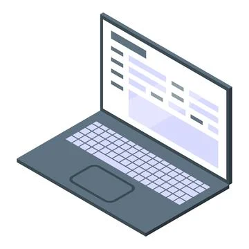 Modern laptop displaying website wireframe, creating user friendly interface 스톡 일러스트