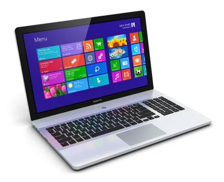 Modern laptop Stockillustratie
