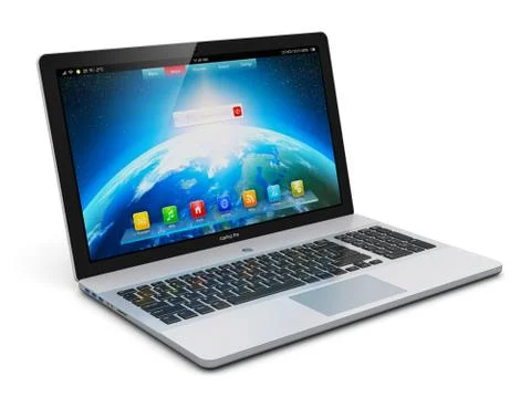 Modern laptop Stock Illustration