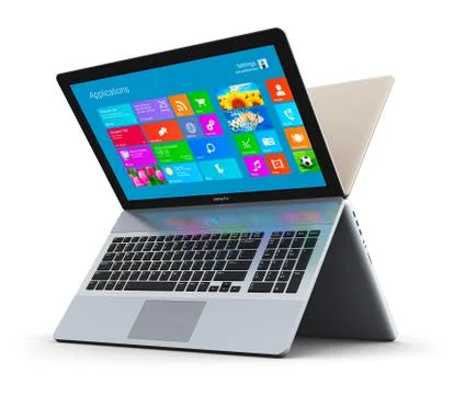 Modern laptops Ilustração Stock