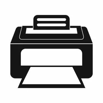 Modern laser printer icon, simple style 스톡 일러스트