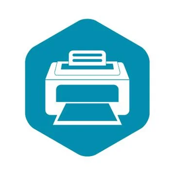 Modern laser printer icon, simple style Stock Illustration