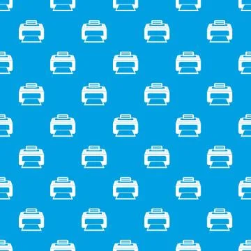 Modern laser printer pattern seamless blue Stock Illustration