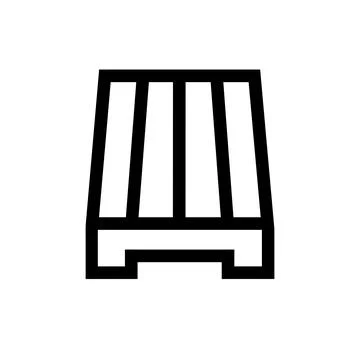Modern laundry basket icon with clean lines for app interface design Stock Illustration