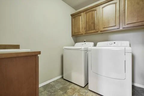 Modern laundry room interior 写真素材