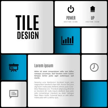 Modern layout Illustrazione stock