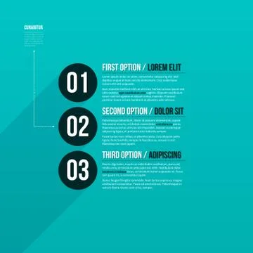 Modern layout with three options. EPS10. Stock Illustration