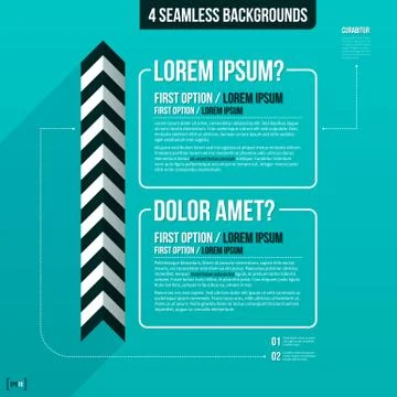 Modern layout with two options. EPS10. Stock Illustration