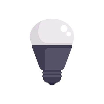 Modern led light bulb shining brightly in vector illustration Stock Illustration