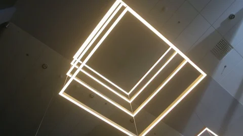 Modern LED Lighting Squares Video stock 128378931