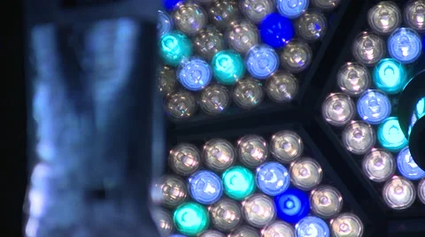 Modern LED Surgery Light IV Drip - focus pull Stock Footage 47718154