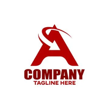 Modern letter A arrow logo. Vector illustration. Stock Illustration