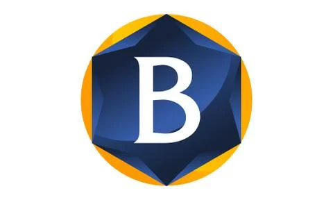 Modern Letter B Stock-Illustration