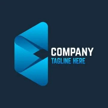 Modern letter C  logo Stock Illustration
