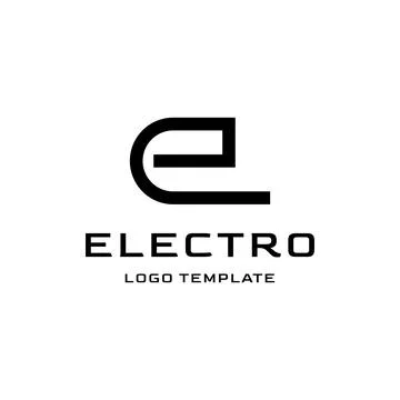 Modern Letter E Logo Design Template - Vector Illustration Stock Illustration