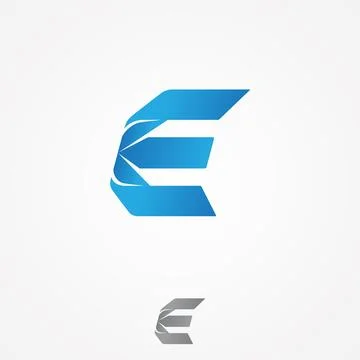 Modern letter E for your best business symbol Stock Illustration