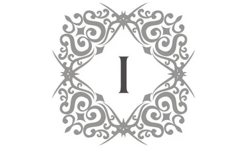 Modern Letter I Stock-Illustration