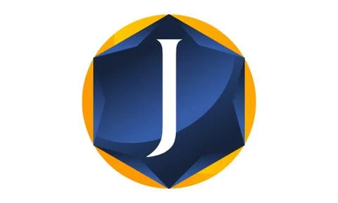 Modern Letter J Stock-Illustration