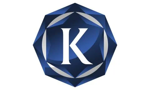 Modern Letter K Stock-Illustration