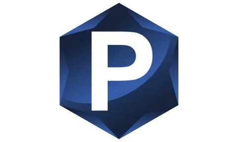 Modern Letter P Stock-Illustration