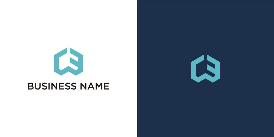 Modern Letter W and E Monogram Logo Design for Corporate and Technology Branding Stock-Illustration