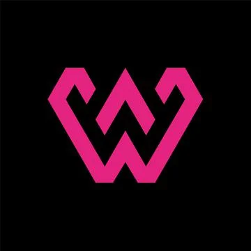Modern letter w logo vector Stock Illustration