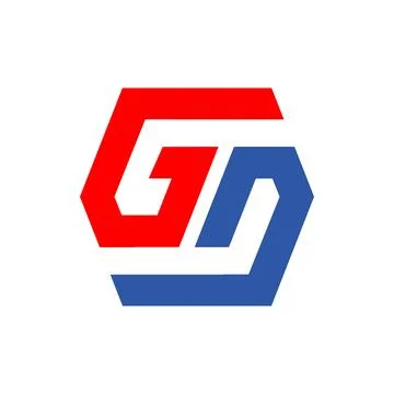 Modern letters DG logo initial D G combine graphic concept vector icons Stock Illustration