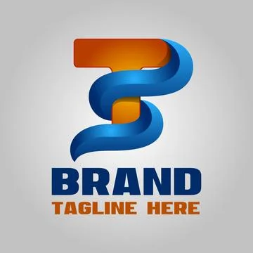 Modern letters ST or TS logo. Vector illustration. Stock Illustration