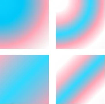 Modern LGBT Trans Inspired Multi Unique Texture PackShiny Blurry Minimal Ba.. Illustrazione stock