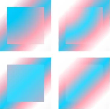 Modern LGBT Trans Inspired Multi Unique Texture PackShiny Blurry Minimal Ba.. Illustrazione stock