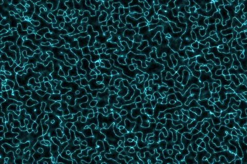 Modern light blue energetic lights in the stroke aqua digital drawn texture or Stock Illustration