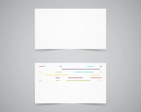 Modern light Business card template for photography studio, photograpgers Illustrazione stock