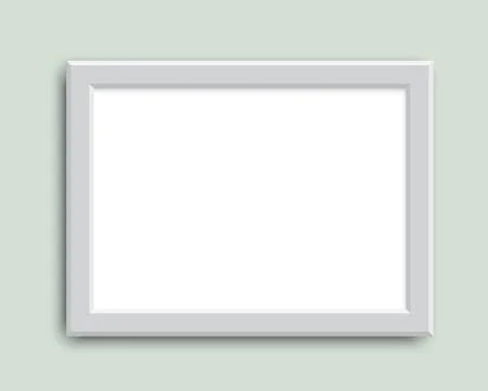 Modern light gray frame with blank space background Stock Illustration