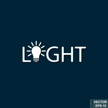 Modern light logo. Idea. light. Decor. For your design. Stock Illustration