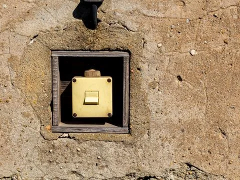 Modern Light Switch  Time for a New Age of Technology Stock Photos