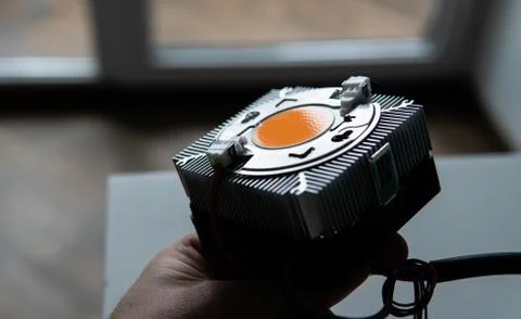 Modern light technology - cree matrix. Growing plants under cree matrices Stock Photos