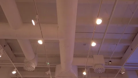 Modern lights and ventilation Stock Footage 104372800