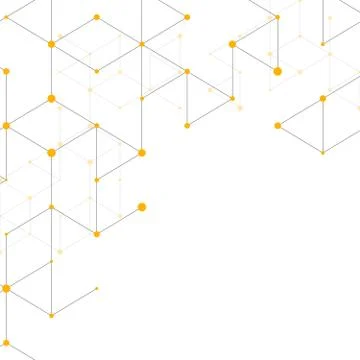 Modern line art pattern with connecting lines on white background. Connection Stock Illustration