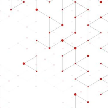 Modern line art pattern with connecting lines on white background. Connection Stock Illustration