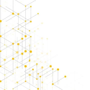 Modern line art pattern with connecting lines on white background. Connection Stock Illustration