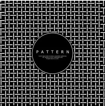 Modern line grid abstract pattern design. Minimalist zig zag lines pattern. Stock Illustration