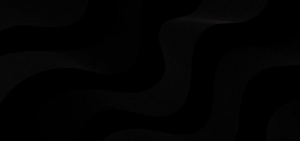 Modern line pattern wave design dark background style Stock Illustration