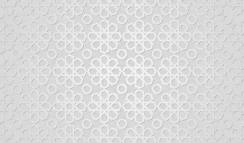 Modern line vector traditional arabic pattern. Abstract background with isl.. Stock Illustration