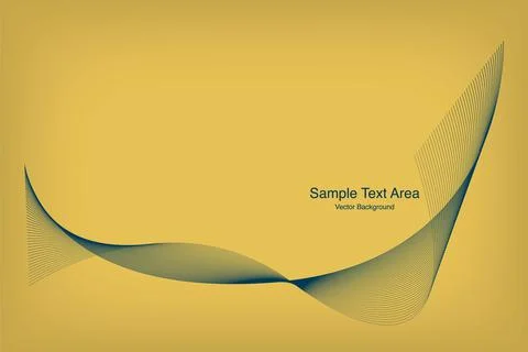 Modern Line Wave Design Stock Illustration