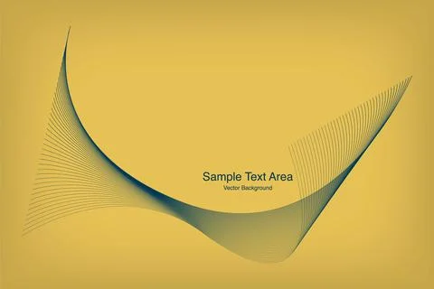 Modern Line Wave Design Stock Illustration