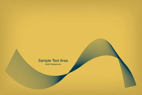 Modern Line Wave Design Stock Illustration