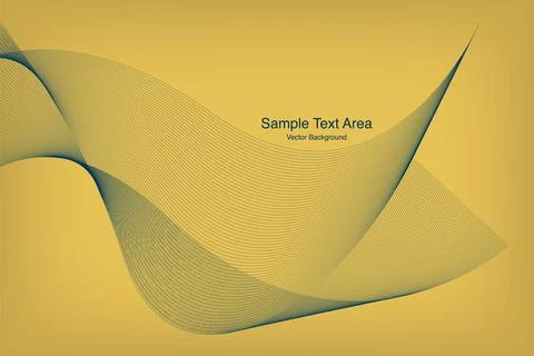Modern Line Wave Design Stock Illustration