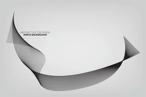 Modern Line Wave Pattern Design Stock Illustration