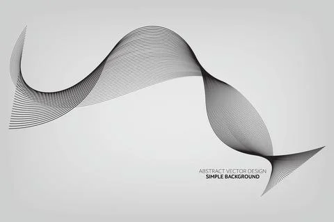Modern Line Wave Pattern Design Stock-Illustration